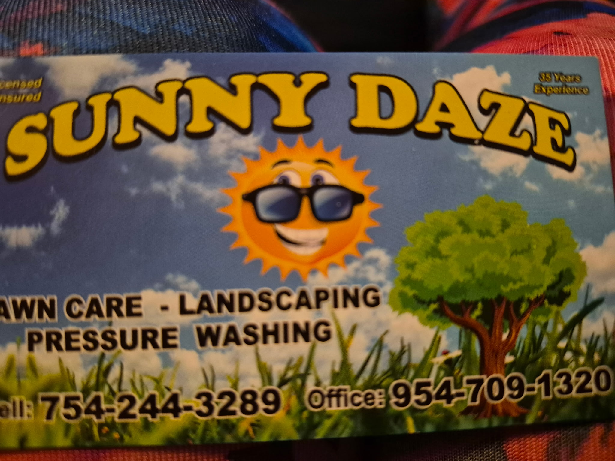Sunny Daze Business Card